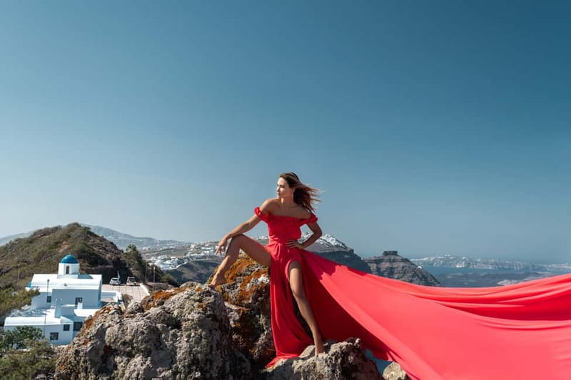 Santorini: Flying Dress Photo © Photoshoot "Express Package" - The photos you receive