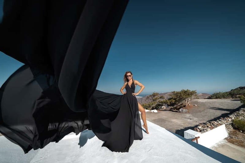 Santorini: Flying Dress Photo © Photoshoot "Express Package" - Practical planning for your appointment