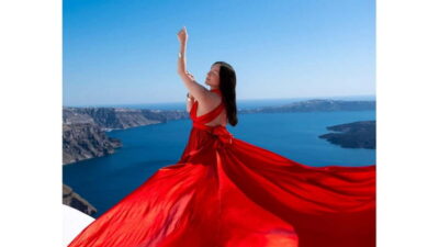 Flying Dress Photoshoot with Edited Photos