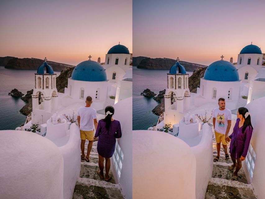 Santorini: Oia Village Professional Photo Shoot - Posing help for couples, families, and camera-shy people