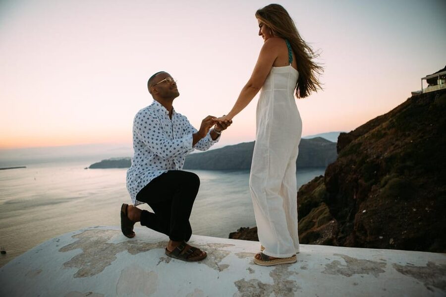Santorini Proposal: A Luxury Photoshoot for Your Yes! Moment - Who will enjoy this experience most