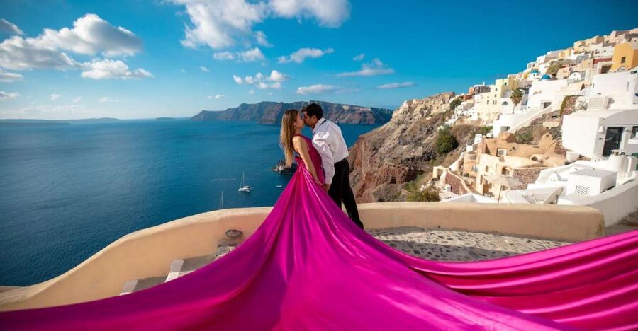 Santorini: Unique Flying Dress Photoshoot Experience - What the $181 price really gets you
