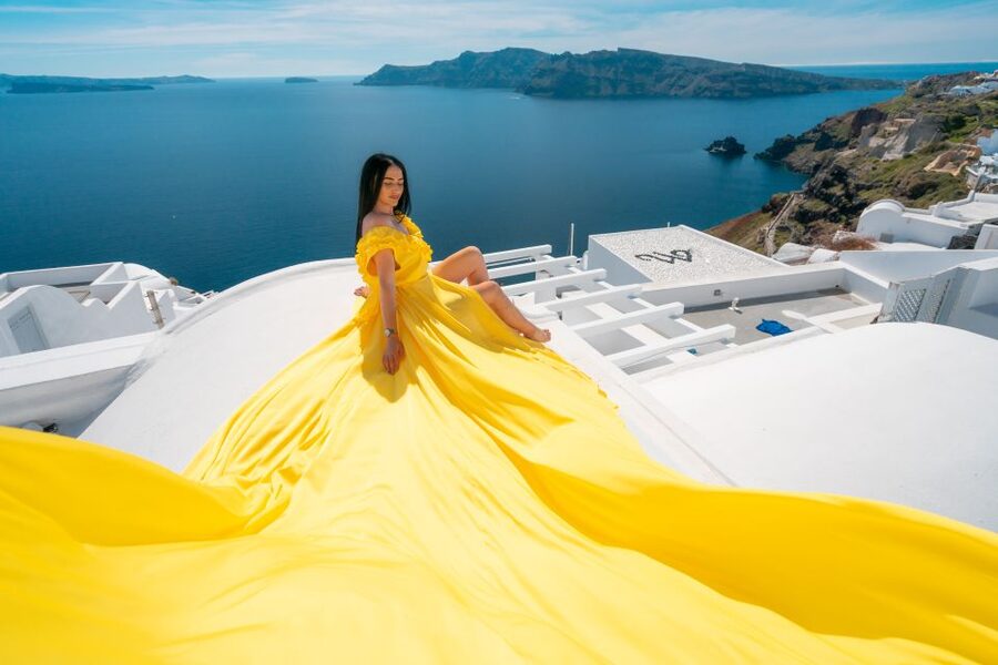 Santorini: Unique Flying Dress Photoshoot Experience - The people behind the camera