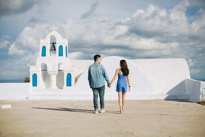 Santorini Walking Tour with a Personal Photographer - Imerovigli in the evening for caldera views