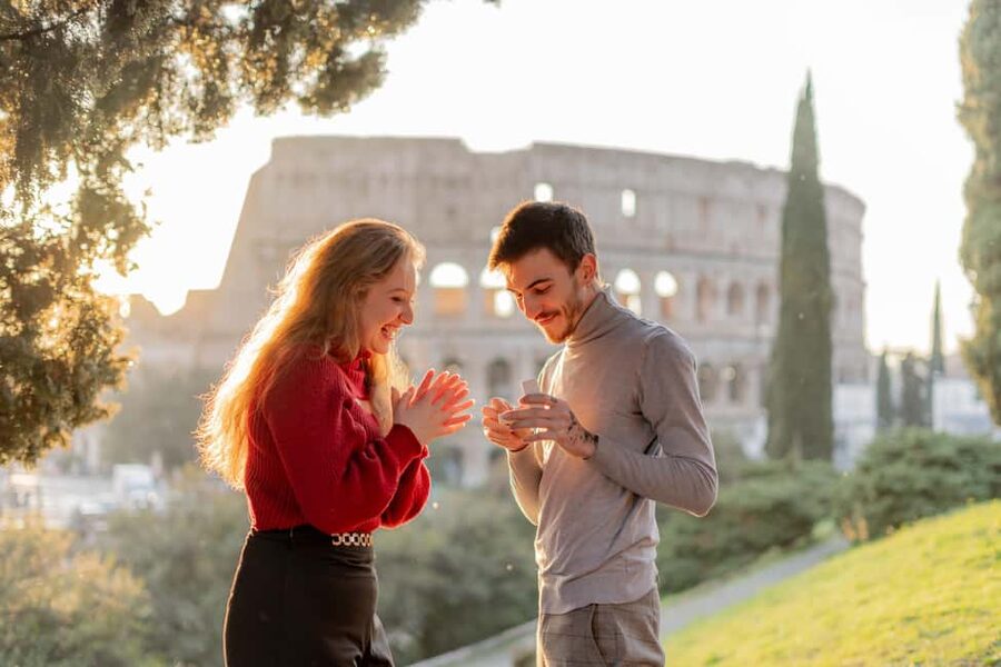 Secret Proposal Photoshoot in Rome + Reel - Photos, poses, and the video reel