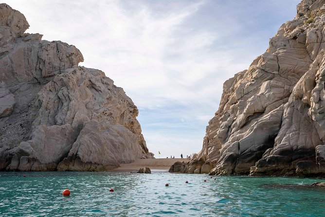 Snorkel & Explore Pelican Rock by Glass Boat + Photos - El Arco and Land’s End from the water