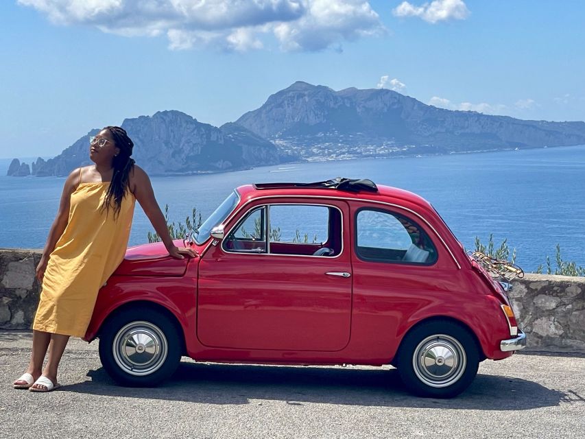 Sorrento Coast Couples Photo Tour by Vintage Fiat 500 - Pickup from Sorrento and the ride toward Piazzale Murat
