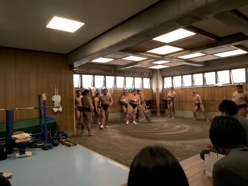 Tokyo: Sumo Practice Tour with Ring-Side Seat and Photoshoot - Seating, tatami, and the real comfort question