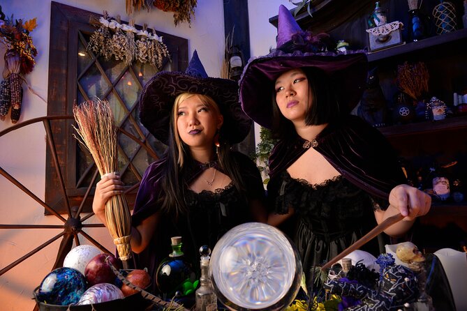 Witch Costume Photo Shoot - Witch Cottage theatrical set - Witch Cottage Photo Shoot: Key Points