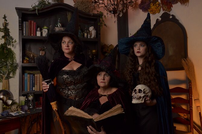 Witch Costume Photo Shoot - Witch Cottage theatrical set - How the 45-Minute Session Works